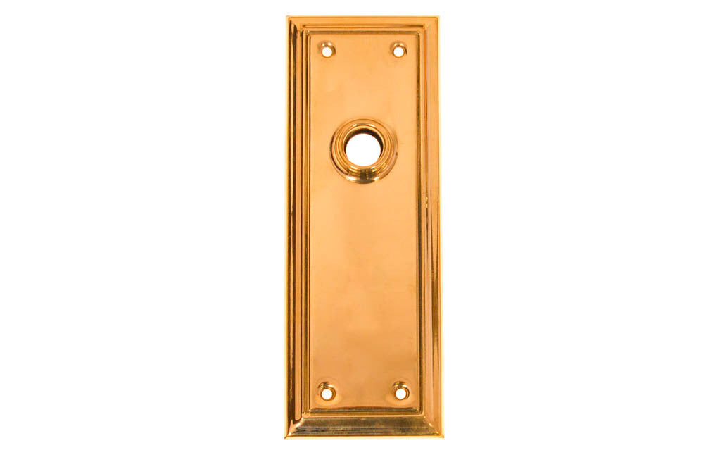 Alvarez Hardware – Brass Escutcheon Door Plate – Classic Vintage Door Hardware