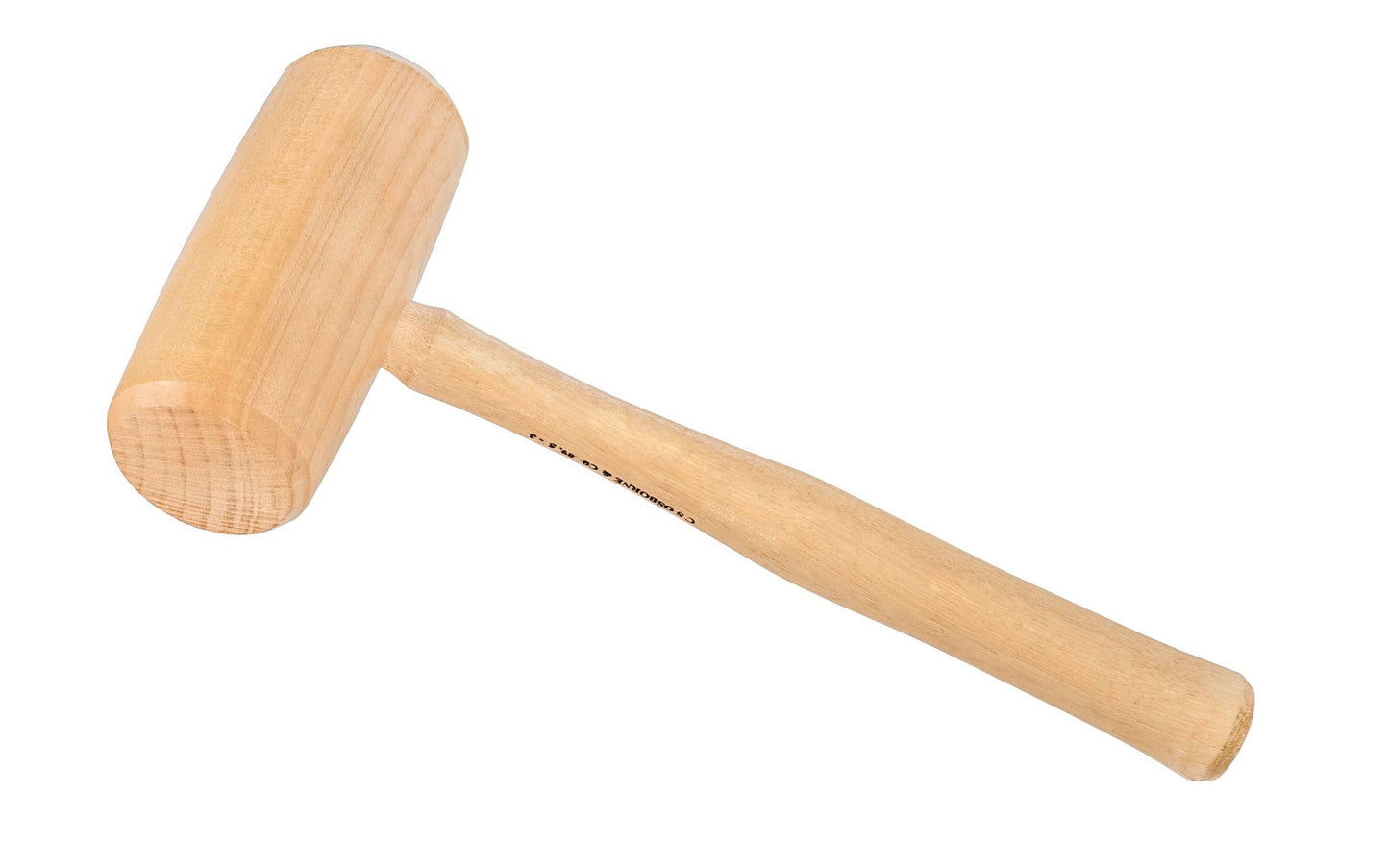 CS Osborne Barrel Shape Hickory Mallet – Genuine Wooden Mallet for Woodworking