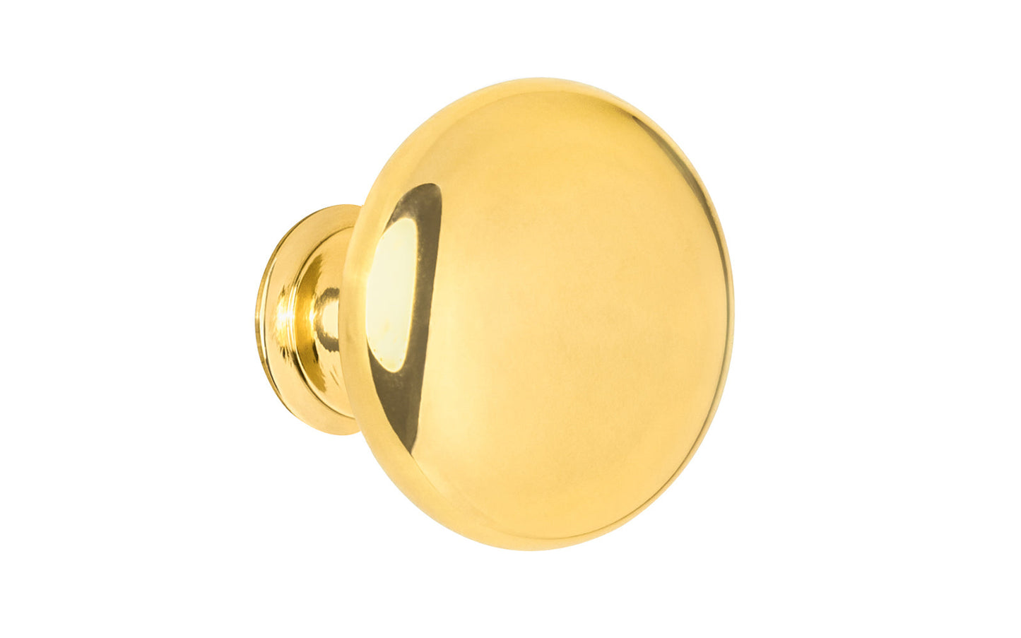 Alvarez Hardware – Classic Brass Cabinet Knob – Unlacquered Brass