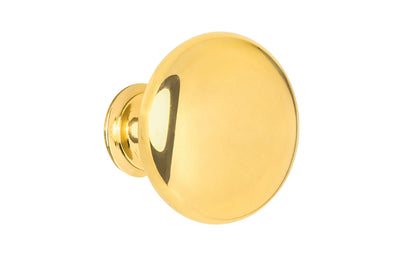 Alvarez Hardware – Classic Brass Cabinet Knob – Unlacquered Brass