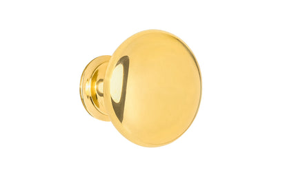 classic brass cabinet knob in unlacquered brass