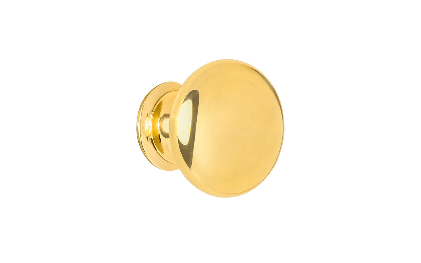 Alvarez Hardware – Classic Brass Cabinet Knob – Unlacquered Brass
