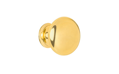 Alvarez Hardware – Classic Brass Cabinet Knob – Unlacquered Brass