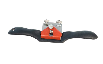 flat bottom spokeshave with black enamel finish and carbon steel blade