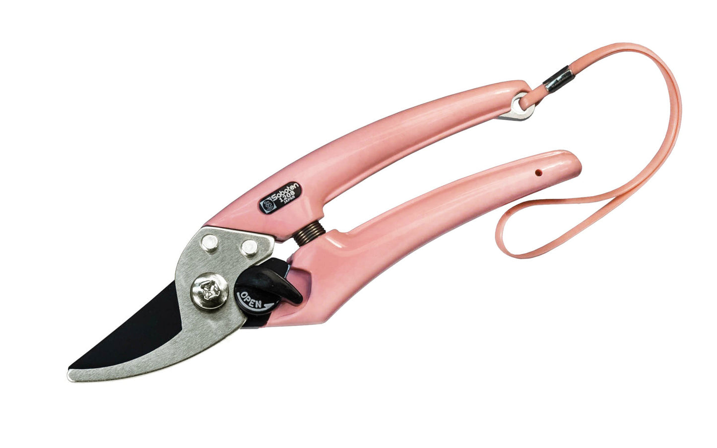 Alvarez Hardware – Bypass Pruner No.1208 – Pink Carbon Steel Garden Shears